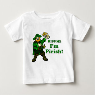 Camiseta De Bebé Bésame, soy Pirish