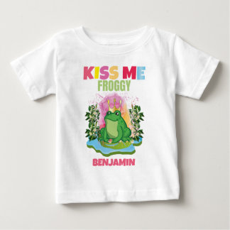 CAMISETA DE BEBÉ BESE A MÍ NIÑOS FROGANTES Y COLORIDOS PERSONALIZAD