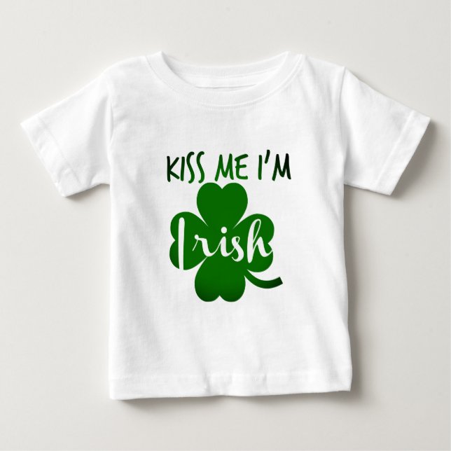 Camiseta De Bebé béseme el irlandés im (Anverso)