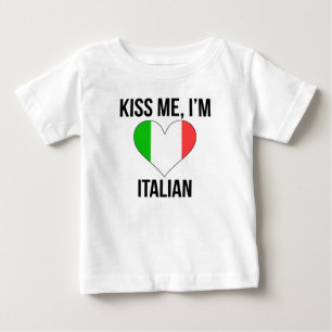 Camiseta De Bebé Béseme que soy italiano