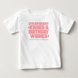 Camiseta De Bebé Beses de fresa cutáneos deseos de cumpleaños de Ch