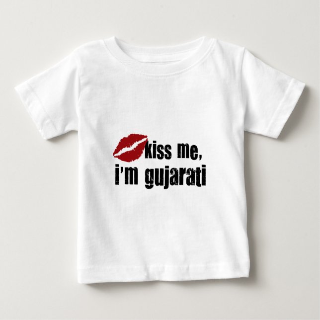 Camiseta De Bebé Beso de Gujrati (Anverso)