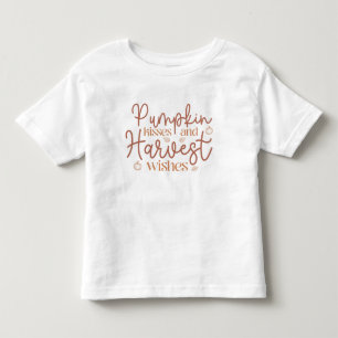 Camiseta De Bebé Besos de calabaza y deseos de cosecha