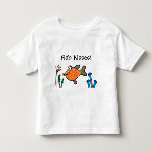 Camiseta De Bebé Besos de los pescados de la mamá y del bebé