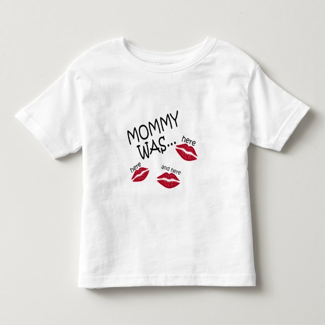 Camiseta De Bebé besos de mamá (Anverso)