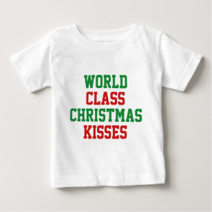 Camiseta De Bebé Besos de Navidades de clase mundial