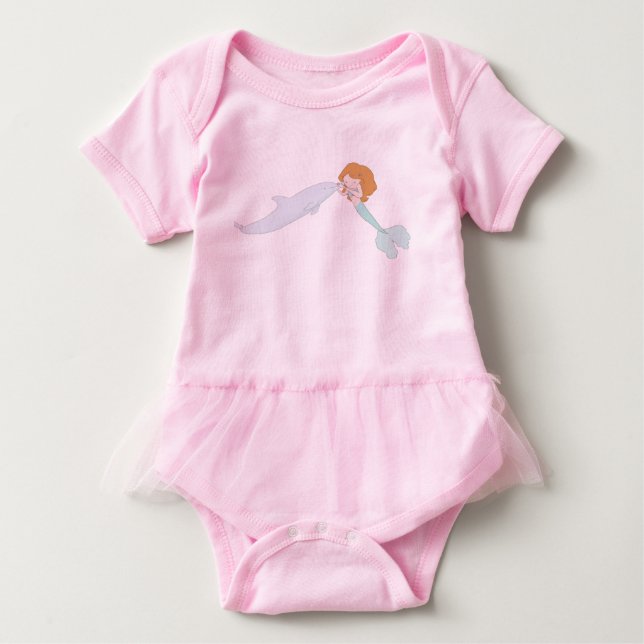 Camiseta De Bebé Besos de sirena (Anverso)