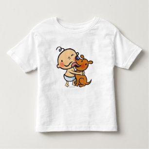 Camiseta De Bebé Besos del perrito para el bebé
