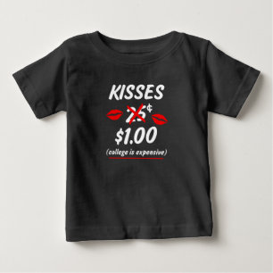 Camiseta De Bebé Besos divertidos, El día de San Valentín de bebé c