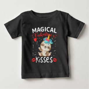 Camiseta De Bebé Besos Mágicos de San Valentín