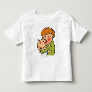 Camiseta De Bebé Besos rosados del lápiz labial de la abuela para