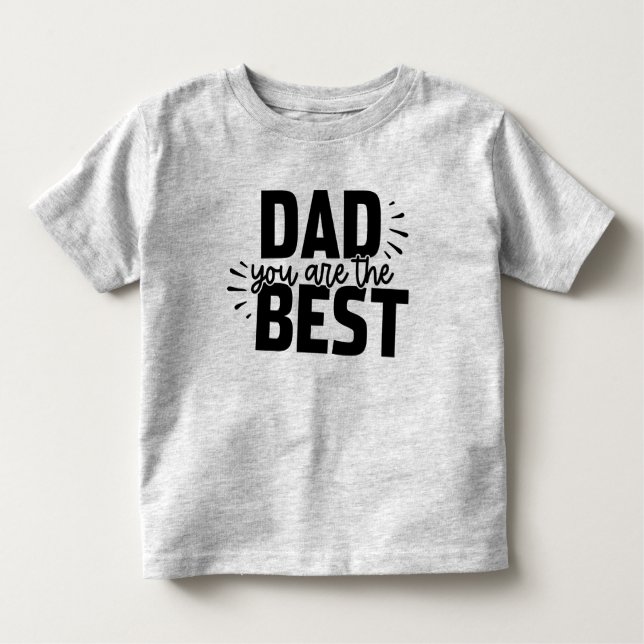 Camiseta De Bebé Best Dad Toddler T-Shirt (Anverso)