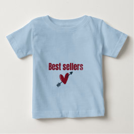 Camiseta De Bebé Best Sellers Valentine Heart Arrow T-Shirt