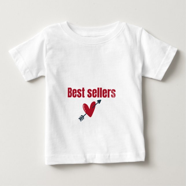 Camiseta De Bebé Best Sellers Valentine Heart Arrow T-Shirt (Anverso)