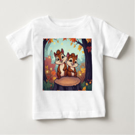 Camiseta De Bebé „Beste Freunde im Herbstzauber“