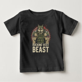 Camiseta De Bebé Bestia de Chaleco de Caminata