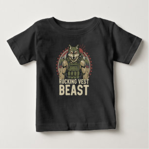 Camiseta De Bebé Bestia de Chaleco de Caminata
