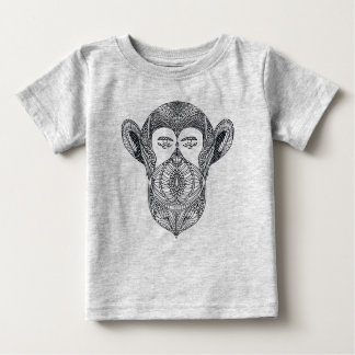 Camiseta De Bebé Bestia salvaje del Doodle del bosque