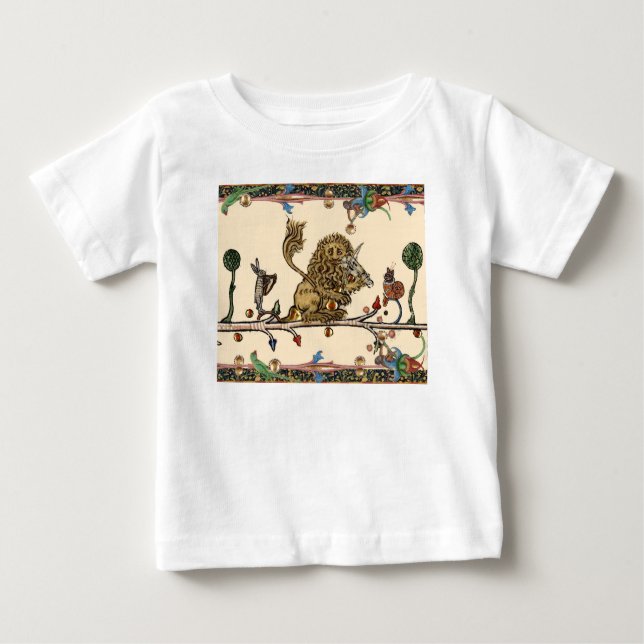 Camiseta De Bebé BESTIARIO MEDIEVAL HACIENDO MÚSICA MÚSICA Violinis (Anverso)