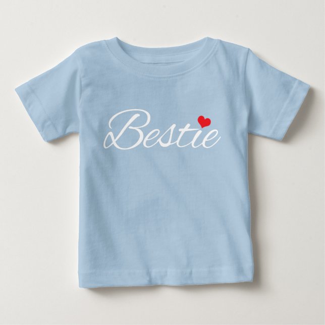 Camiseta De Bebé Bestie Baby Blue (Anverso)