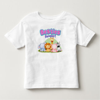 Camiseta De Bebé Besties para siempre camiseta: Animales salvajes m