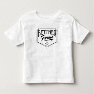 Camiseta De Bebé Bettner Farms Badge Design Toddler Tshirt