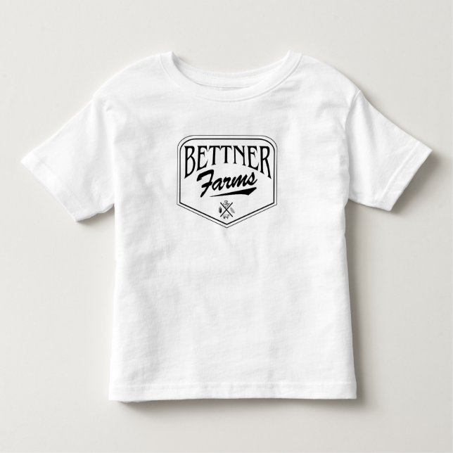Camiseta De Bebé Bettner Farms Badge Design Toddler Tshirt (Anverso)