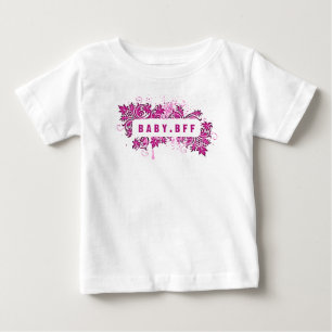 Camiseta De Bebé bff (hawt pink)