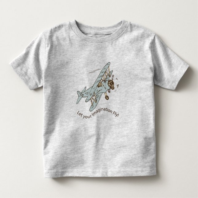 Camiseta De Bebé Bi-planos Art Deco - deja volar tu imaginación. (Anverso)