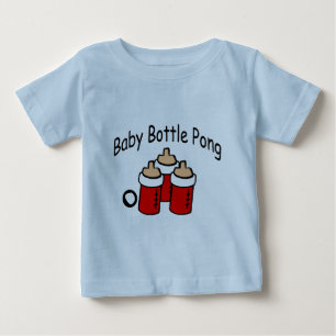Camiseta De Bebé Biberón Pong