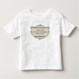 Camiseta De Bebé Bible Psalm 23:1 Shield Toddler's Tee Shirt