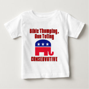 Camiseta De Bebé Biblia que golpea pesadamente, CONSERVADOR de
