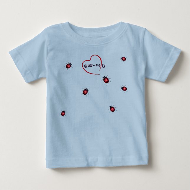 Camiseta De Bebé Bicho Afortunado Diversión (Anverso)
