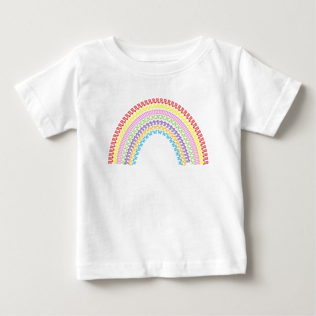 Camiseta De Bebé bicho arcoiris (Anverso)