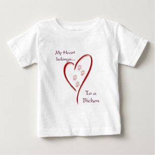 Camiseta De Bebé Bichon Frise Heart Pertenece