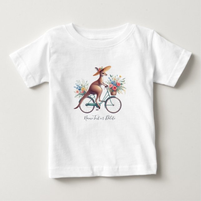 Camiseta De Bebé Bicicleta Bicicleta Kangaroo T-Shirt (Anverso)