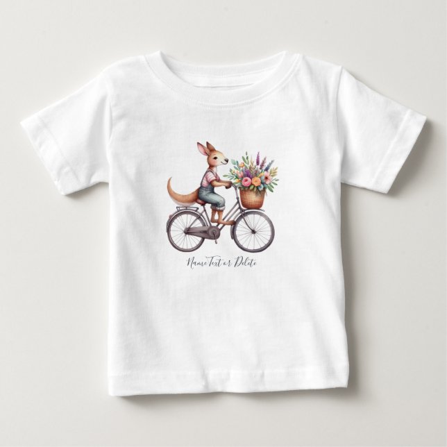 Camiseta De Bebé Bicicleta Bicicleta Kangaroo T-Shirt (Anverso)