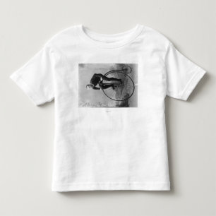 Camiseta De Bebé Bicicleta con la fotografía grande de la rueda