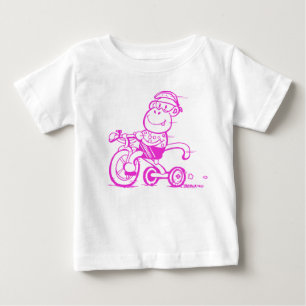 Camiseta De Bebé Bicicleta de monos de pedal para bebés