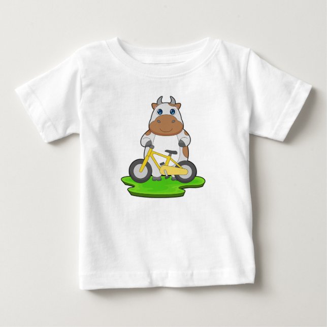 Camiseta De Bebé Bicicleta de vaca (Anverso)