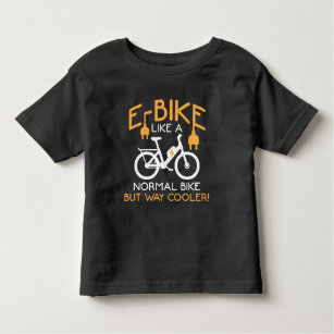 Camiseta De Bebé Bicicleta E-Bike Way Cooler Bike Funny Bicicleta E