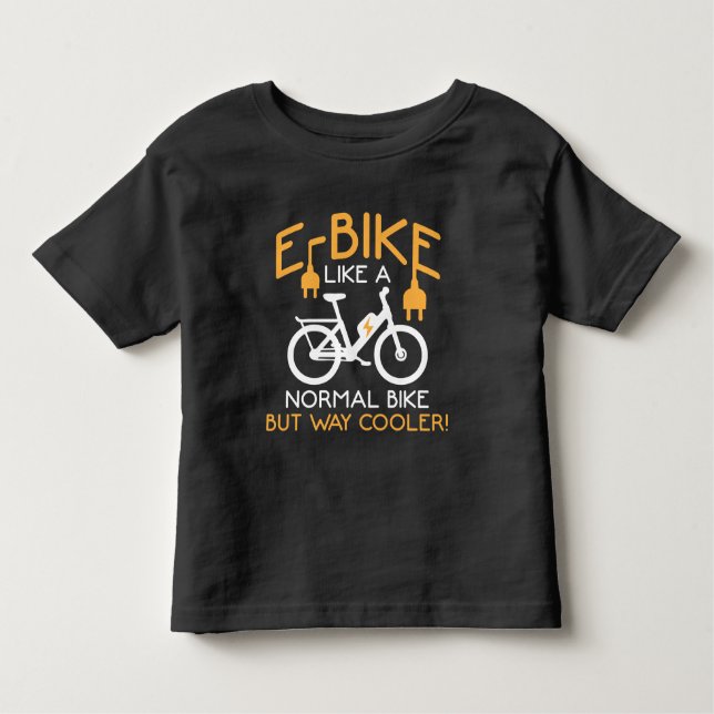 Camiseta De Bebé Bicicleta E-Bike Way Cooler Bike Funny Bicicleta E (Anverso)
