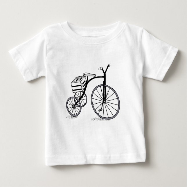 Camiseta De Bebé Bicicleta en 3 ruedas (Anverso)