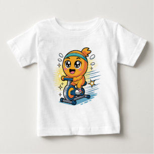 Camiseta De Bebé Bicicleta Estacionaria de Ejercicio de Ciclismo Na