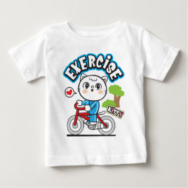 Camiseta De Bebé Bicicleta para gatos