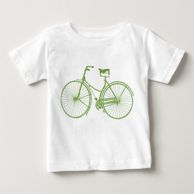 Camiseta De Bebé Bicicleta Vintage (Anverso)