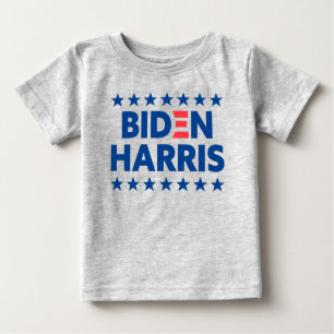 Camiseta De Bebé Biden Harris apoyo a las elecciones Blue Stars Gra