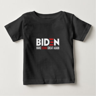 Camiseta De Bebé biden Haz que China Vuelva a Ser Grande