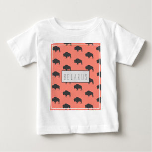 Camiseta De Bebé Bielorrusia Bisonte Bielorruso Зубр Беларусь Camis
