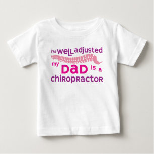 Camiseta De Bebé Bien Ajustado - Mi Papá Es Un Quiropráctico